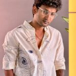 Cream White Linen printed shirts
