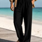 Imported Soft Linen Pant - Black