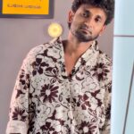 Brown Premium Printed Linen Shirt