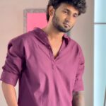 Wine Linen Short Kurta