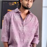Paper Print Boxy Fit Shirt
