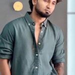 Grey Solid Linen Shirt