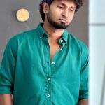 Teal Solid Linen Shirt