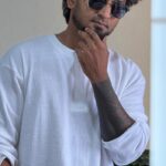 White Henley Full Hand T-Shirt